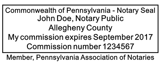 Pa Notary Stamp Factory Sale | centralcountiesservices.org